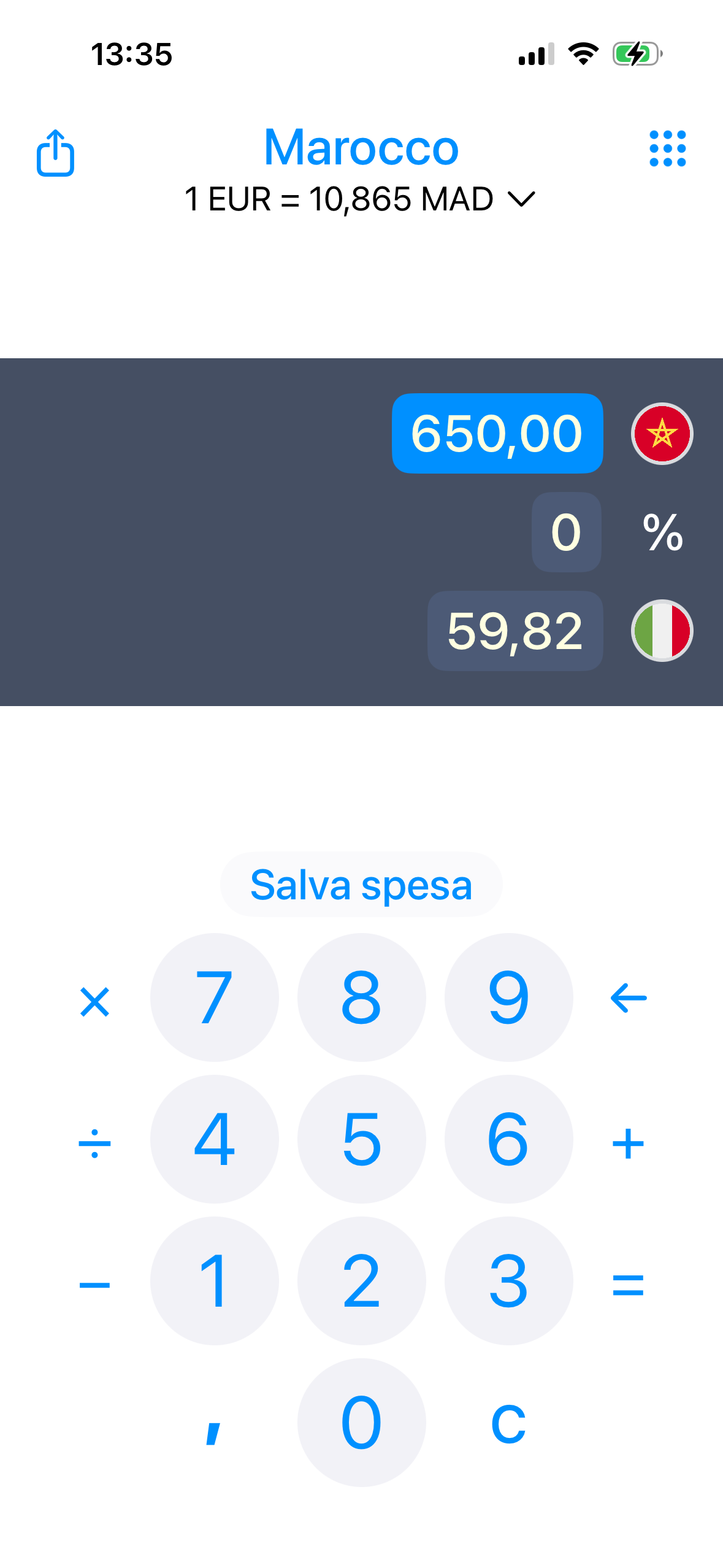 Währung+ Reisekosten — Offline-Währungsrechner für Reisen (iPhone)